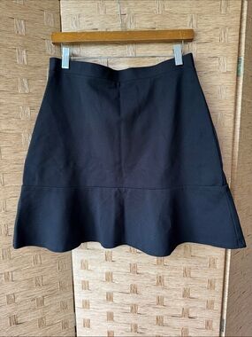 Black Flared Hem Women's LOFT Mini Skirt